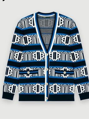 Maje
Cardigan in decorative Maje Clover knit